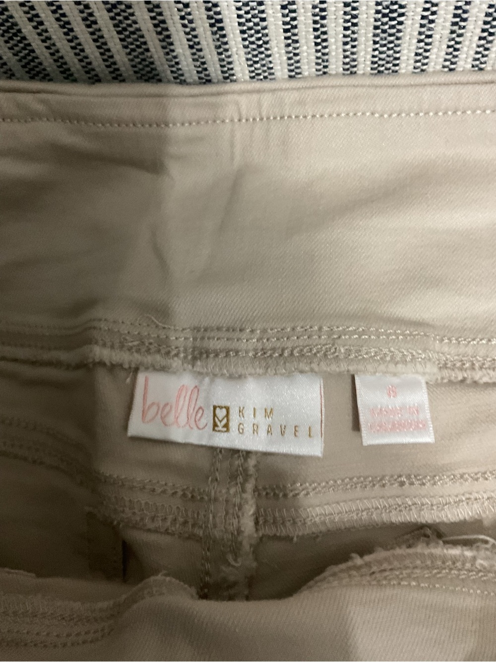 Kim Gravel Beige Women's Pull-On jeans - Picture 3 of 4